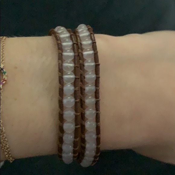Nwot brown/clear double wrap bracelet - Picture 5 of 8